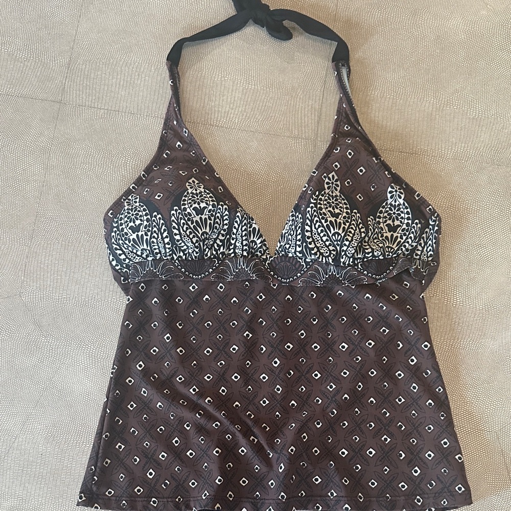 Athleta Brown and Black Bikini Top